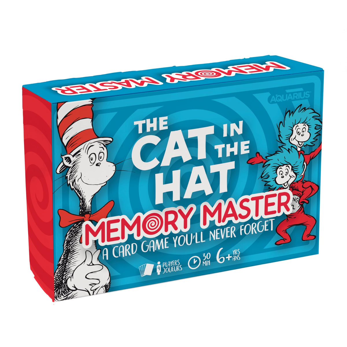 Aquarius Cat in The Hat Memory Master Card Game – Official Dr. Seuss Gift for Family Game Night