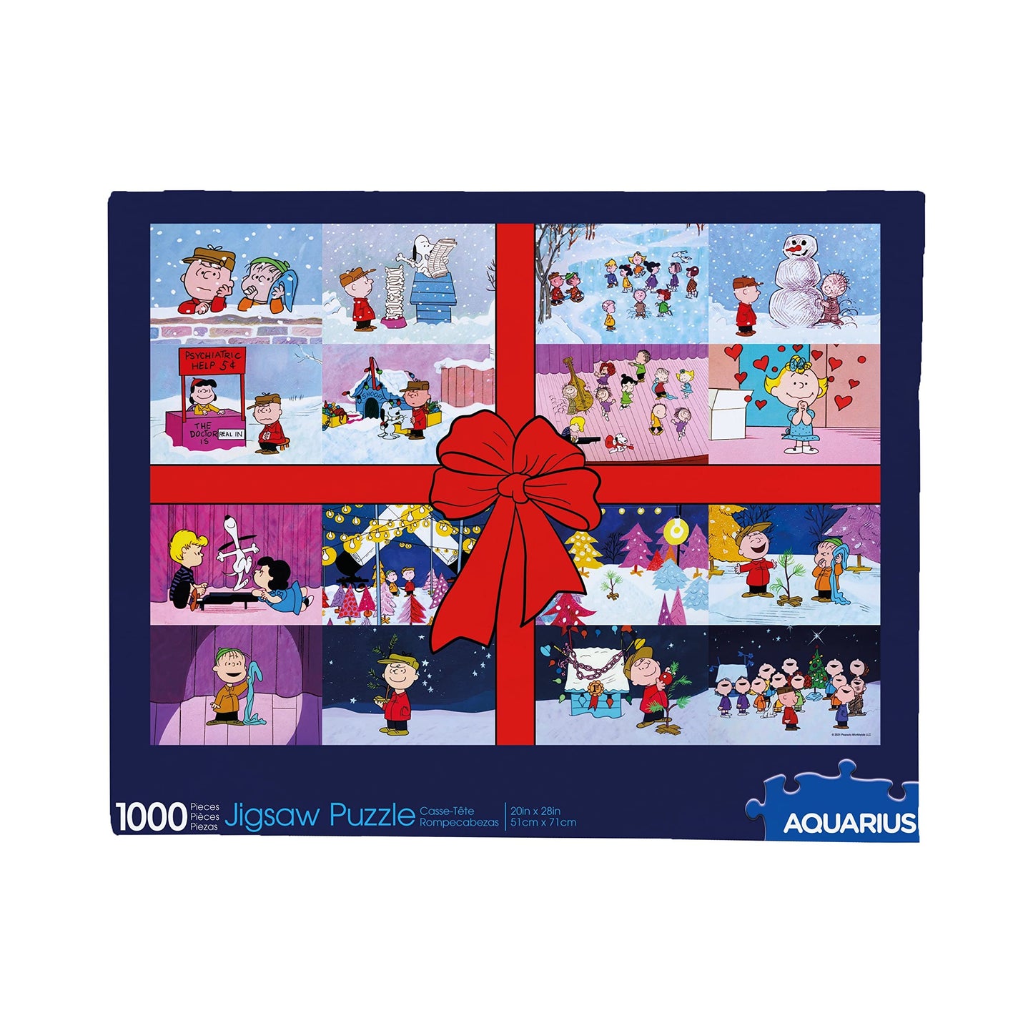 AQUARIUS Charlie Brown Puzzle – 1000 Pieces, Glare-Free, Precision Fit, Officially Licensed Peanuts, 20x28-inch