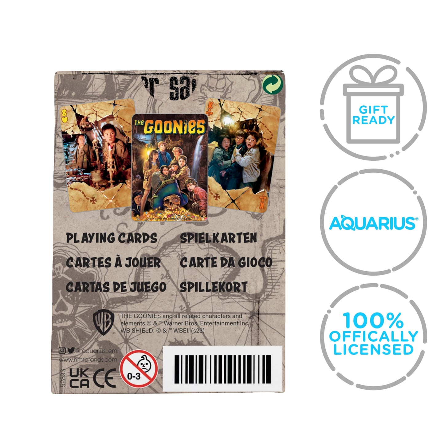 Aquarius Goonies Playing Cards – Officially Licensed Deck for Family Game Night