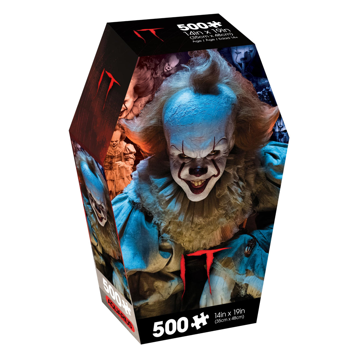 AQUARIUS IT Pennywise 500pc Puzzle — Glare-Free, 14x19 in, Officially Licensed