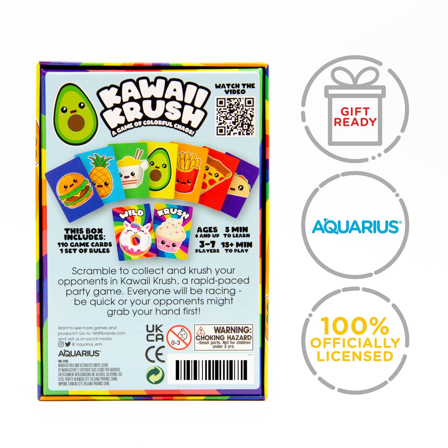 Aquarius Kawaii Krush Card Game | Fun Family Party Game for All Ages | 2-7 Players