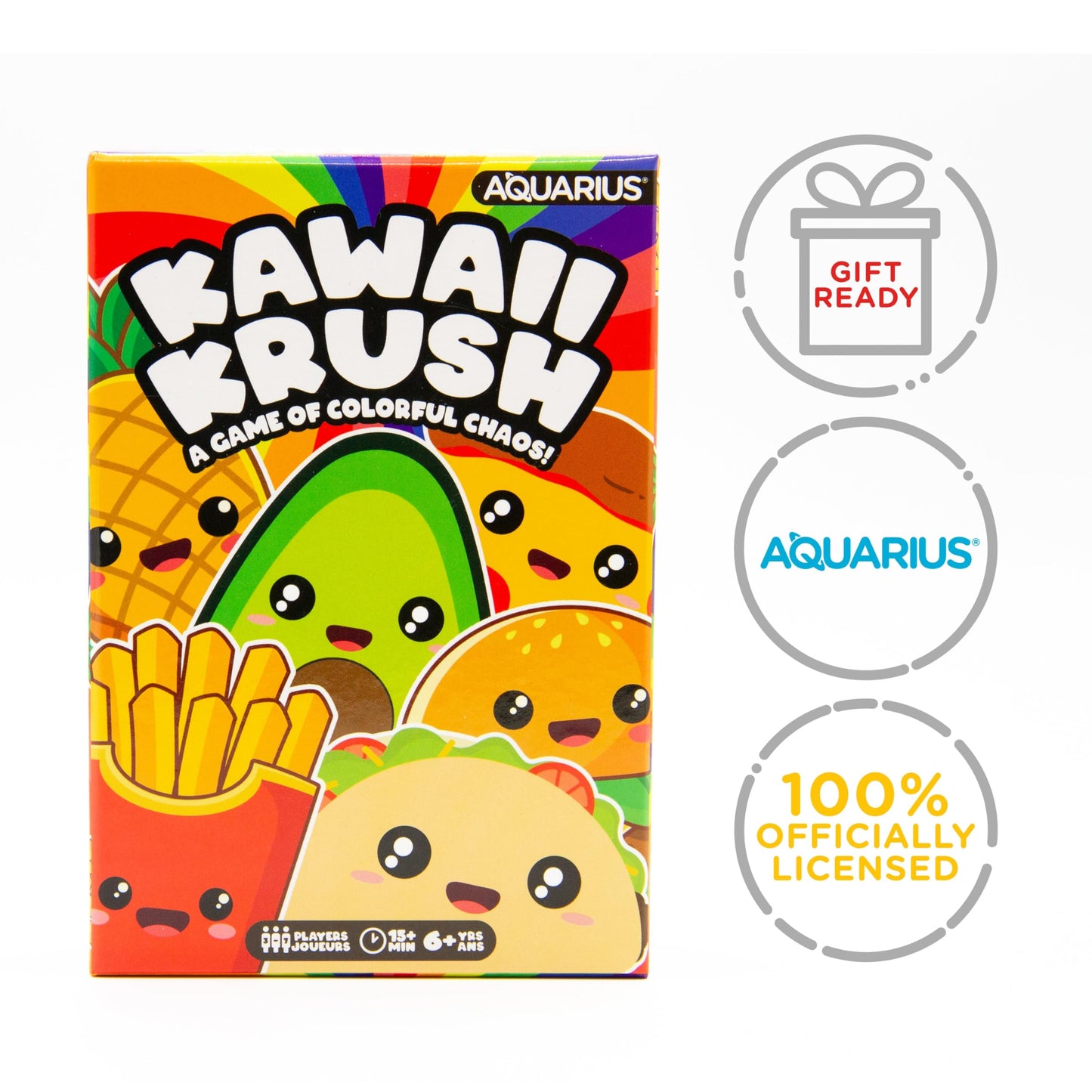 Aquarius Kawaii Krush Card Game | Fun Family Party Game for All Ages | 2-7 Players