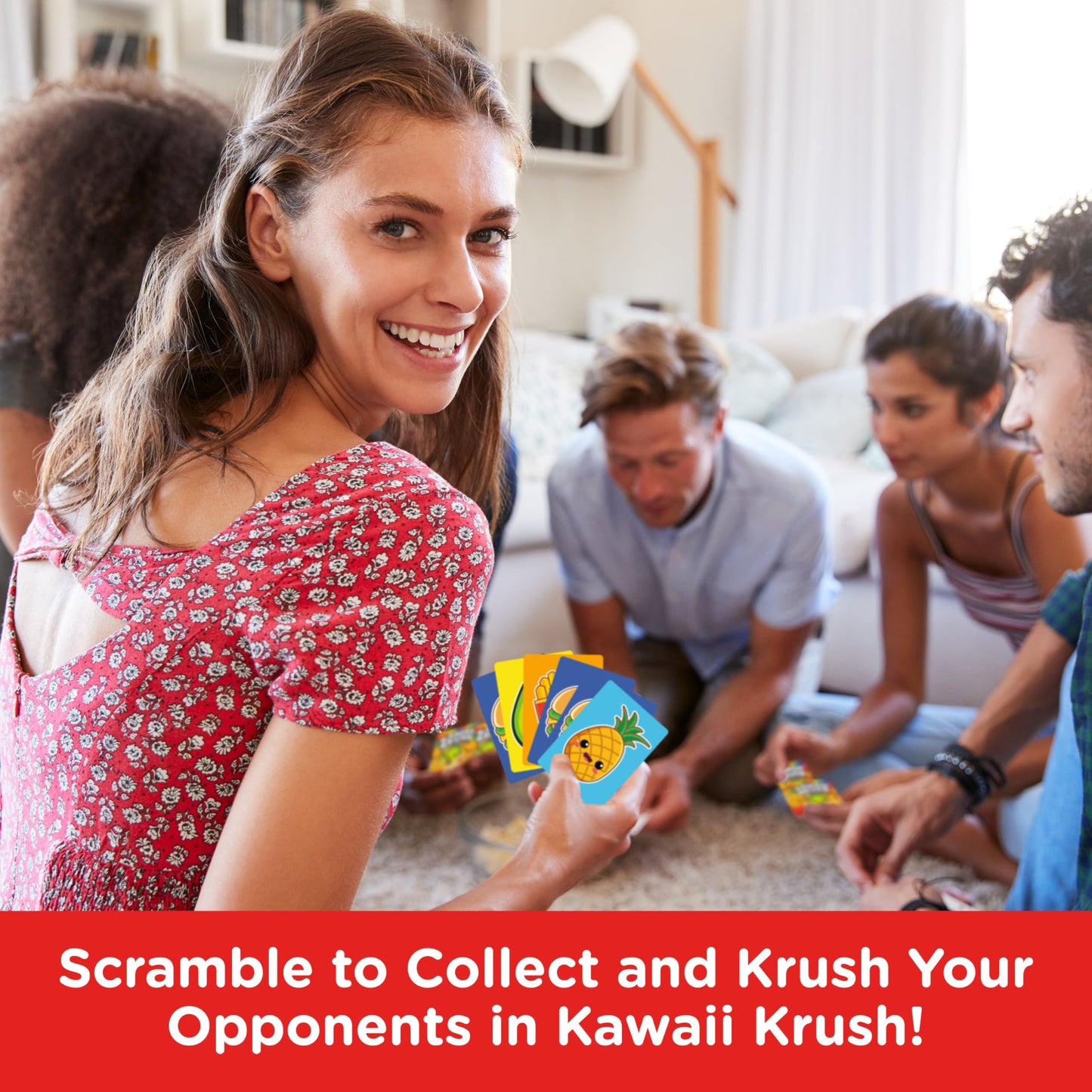 Aquarius Kawaii Krush Card Game | Fun Family Party Game for All Ages | 2-7 Players
