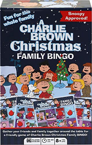 Aquarius Peanuts Charlie Brown Christmas Family Bingo Game | Festive Family Fun