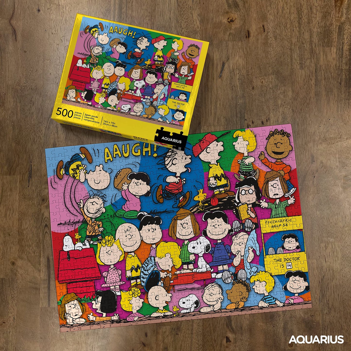 Aquarius Peanuts Gang Jigsaw Puzzle (500 Pieces) – 14 x 19 Inches, Glare-Free Collectible