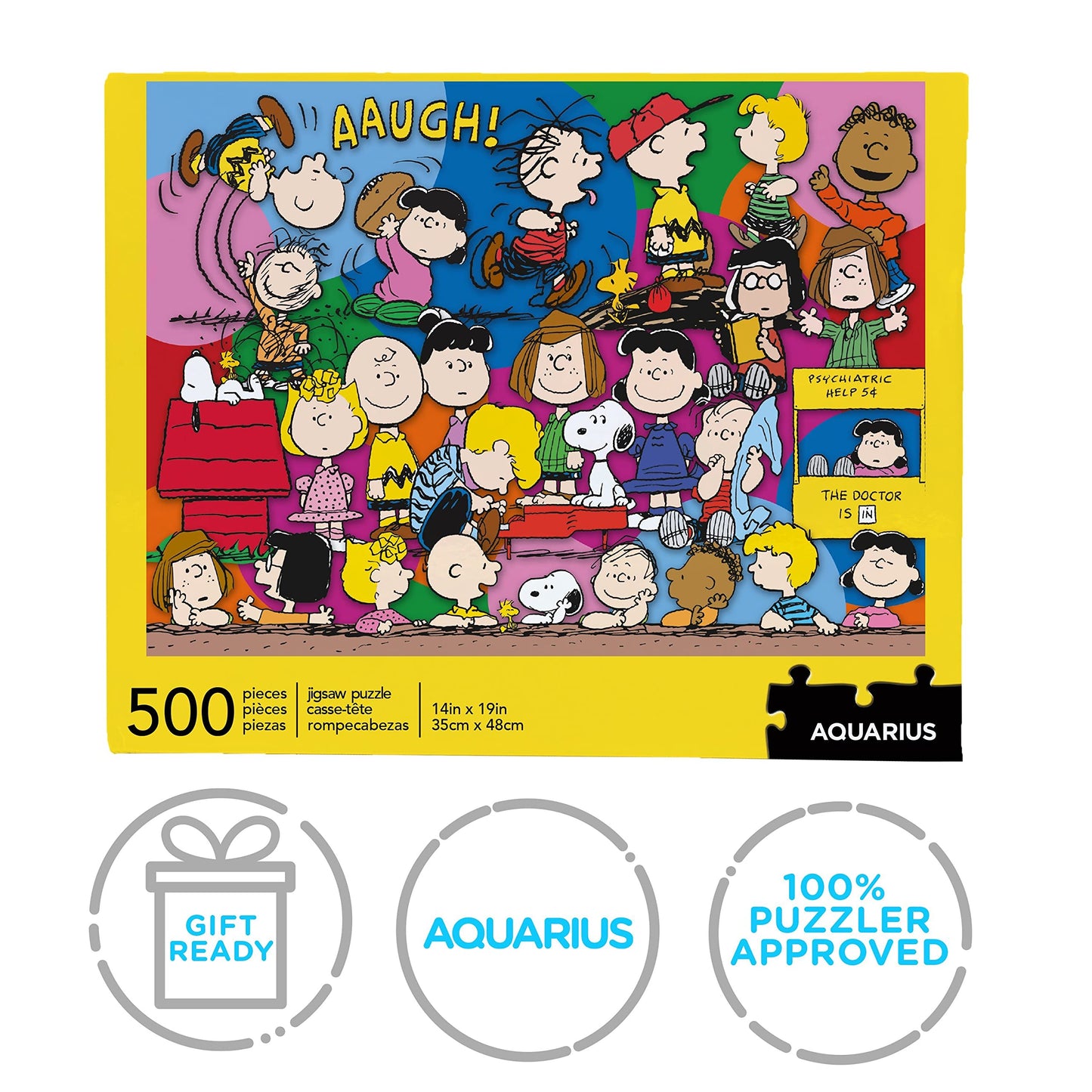 Aquarius Peanuts Gang Jigsaw Puzzle (500 Pieces) – 14 x 19 Inches, Glare-Free Collectible