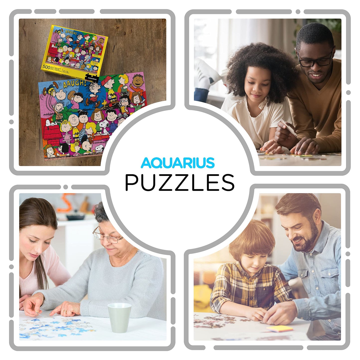 Aquarius Peanuts Gang Jigsaw Puzzle (500 Pieces) – 14 x 19 Inches, Glare-Free Collectible