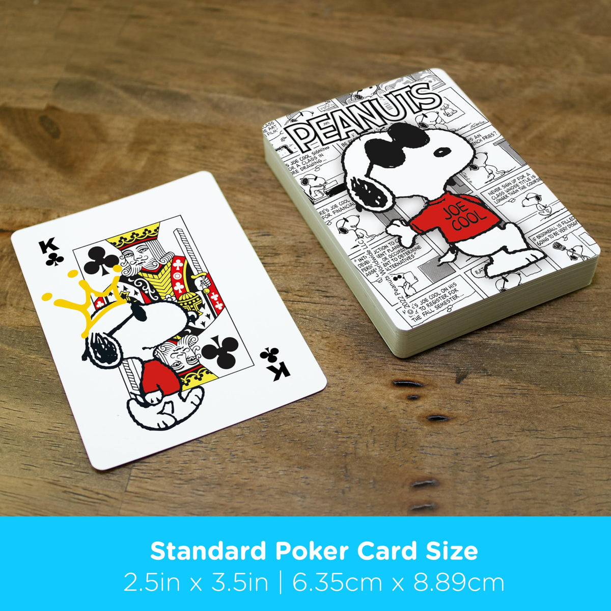 Aquarius Peanuts Joe Cool Playing Cards – Officially Licensed Deck for Family Game Night