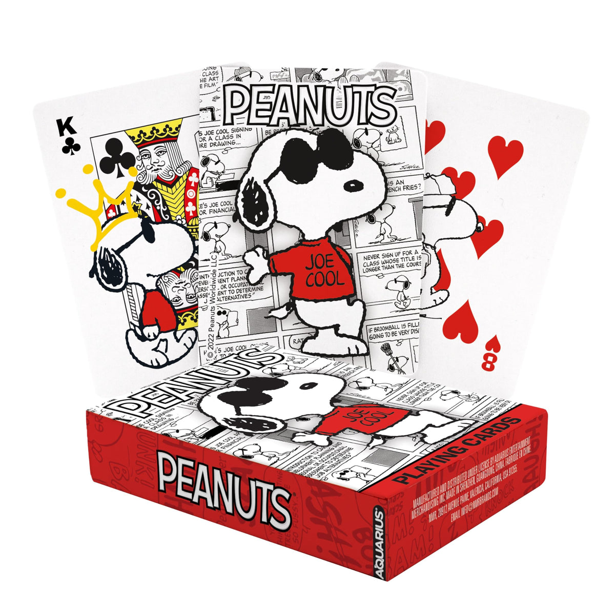 Aquarius Peanuts Joe Cool Playing Cards – Officially Licensed Deck for Family Game Night