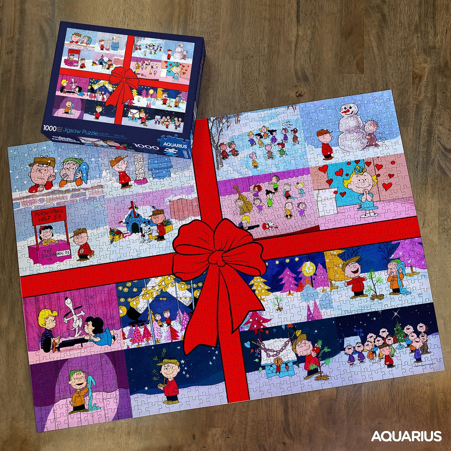 AQUARIUS Charlie Brown Puzzle – 1000 Pieces, Glare-Free, Precision Fit, Officially Licensed Peanuts, 20x28-inch