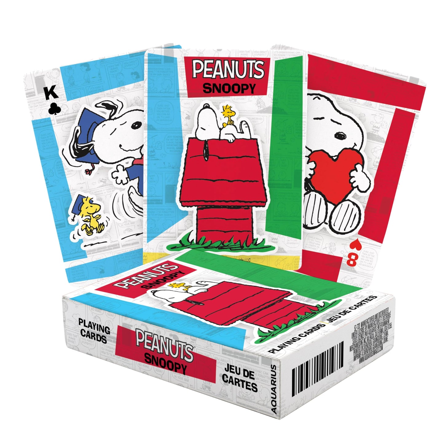 Aquarius Peanuts Snoopy Playing Cards — Official Licensed Poker Size Linen Finish Deck