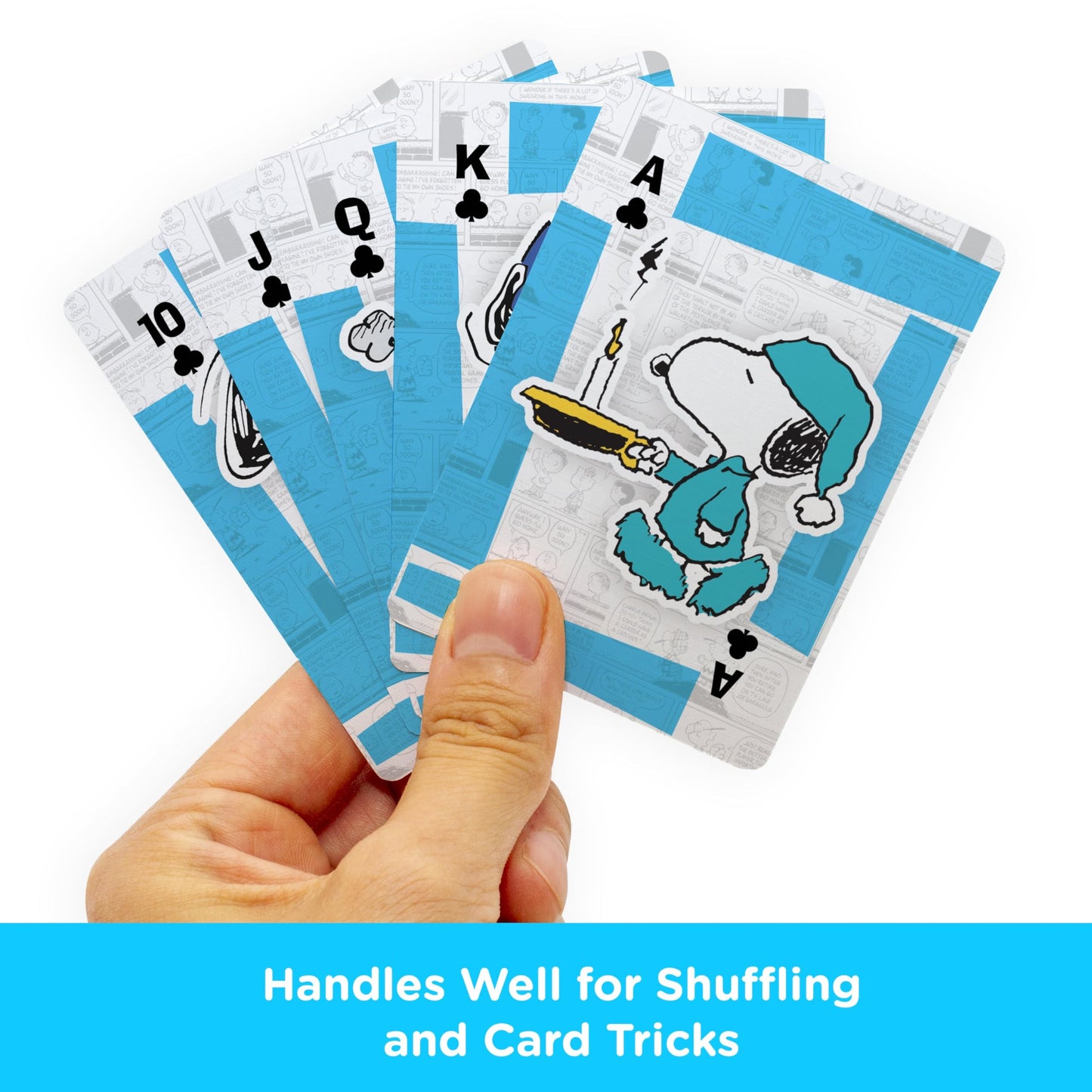 Aquarius Peanuts Snoopy Playing Cards — Official Licensed Poker Size Linen Finish Deck