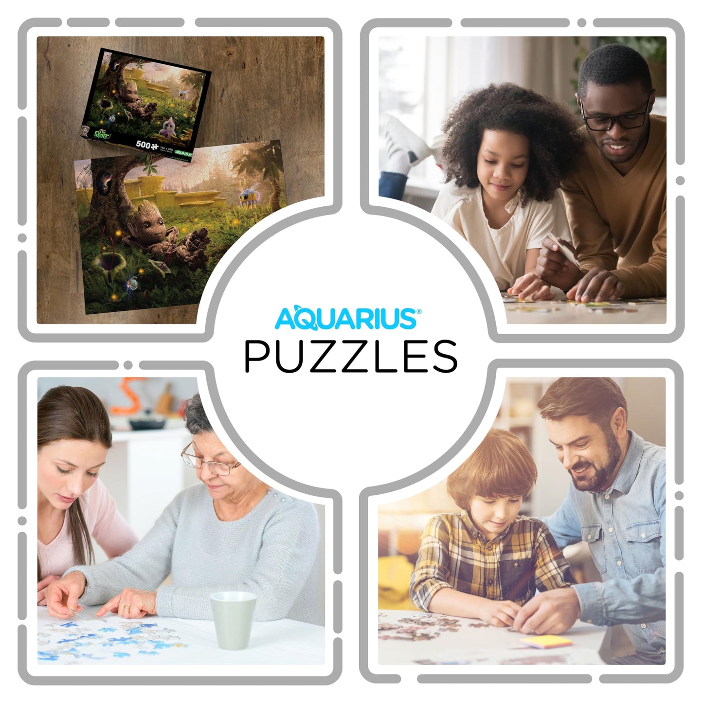 AQUARIUS Baby Groot 500-Piece Puzzle - Glare-Free, Precision-Cut, 14x19 in - Officially Licensed