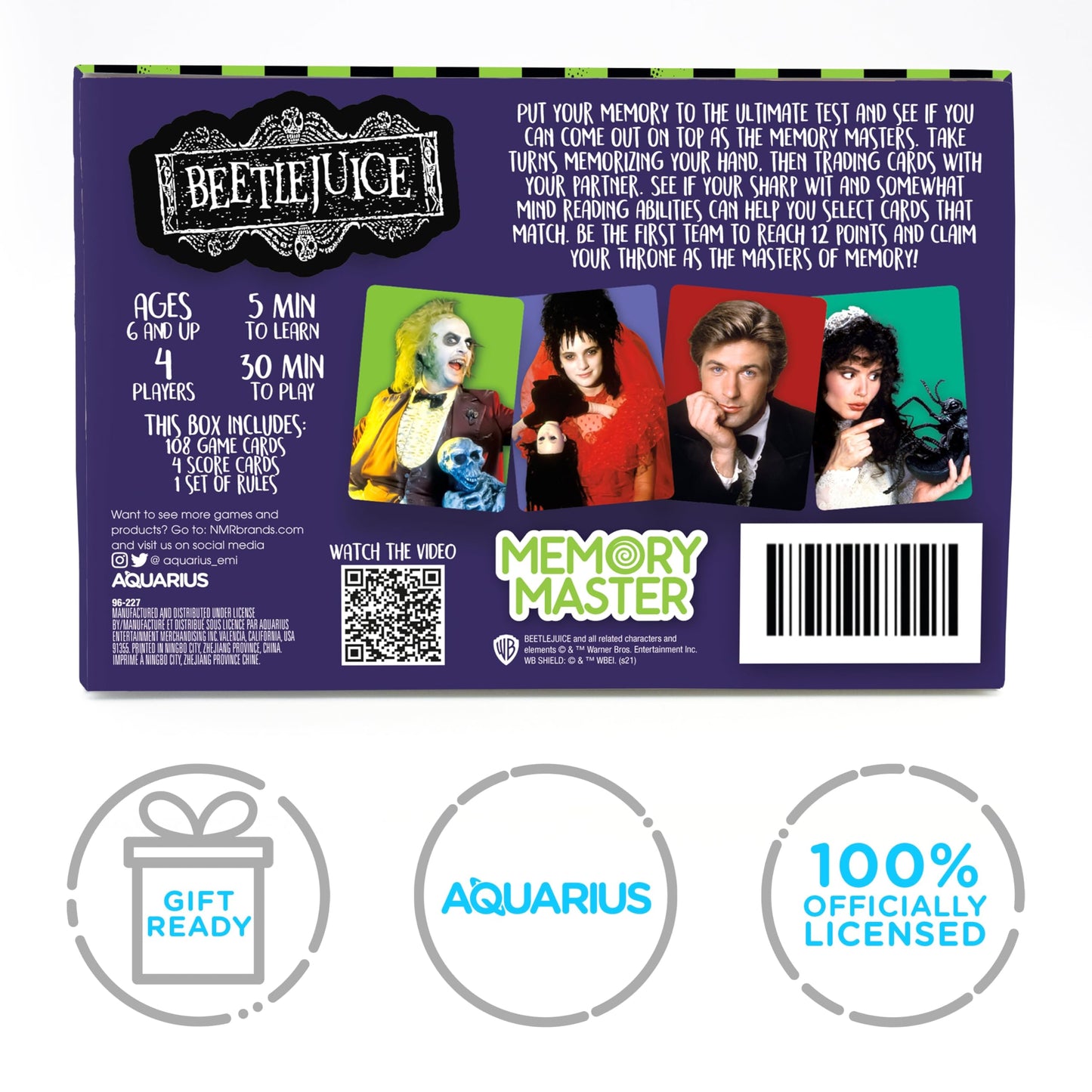 AQUARIUS Rick & Morty Memory Master Card Game - Officially Licensed Family Night Fun