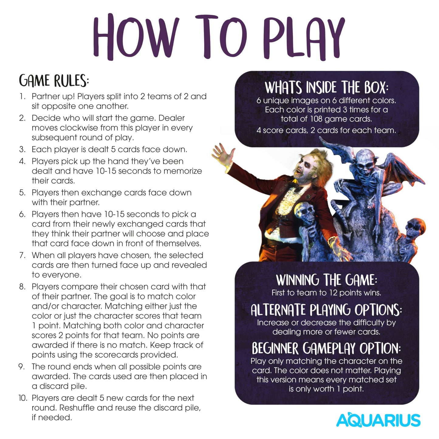 AQUARIUS Rick & Morty Memory Master Card Game - Officially Licensed Family Night Fun