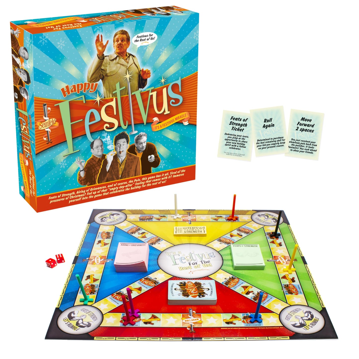 AQUARIUS Seinfeld Festivus Board Game - Officially Licensed Seinfeld Themed Family Gift