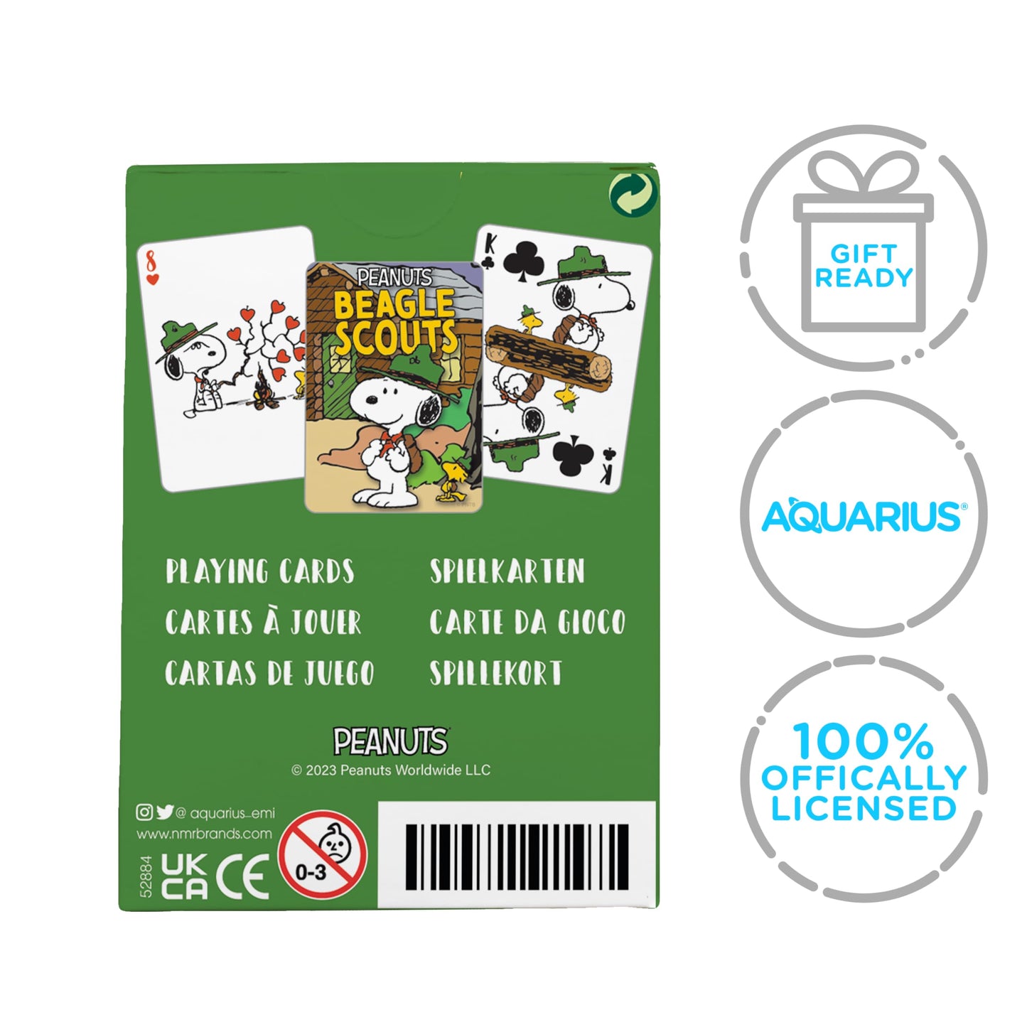 Aquarius Snoopy Beagle Scouts Playing Cards – Officially Licensed Peanuts Deck for Family Game Night