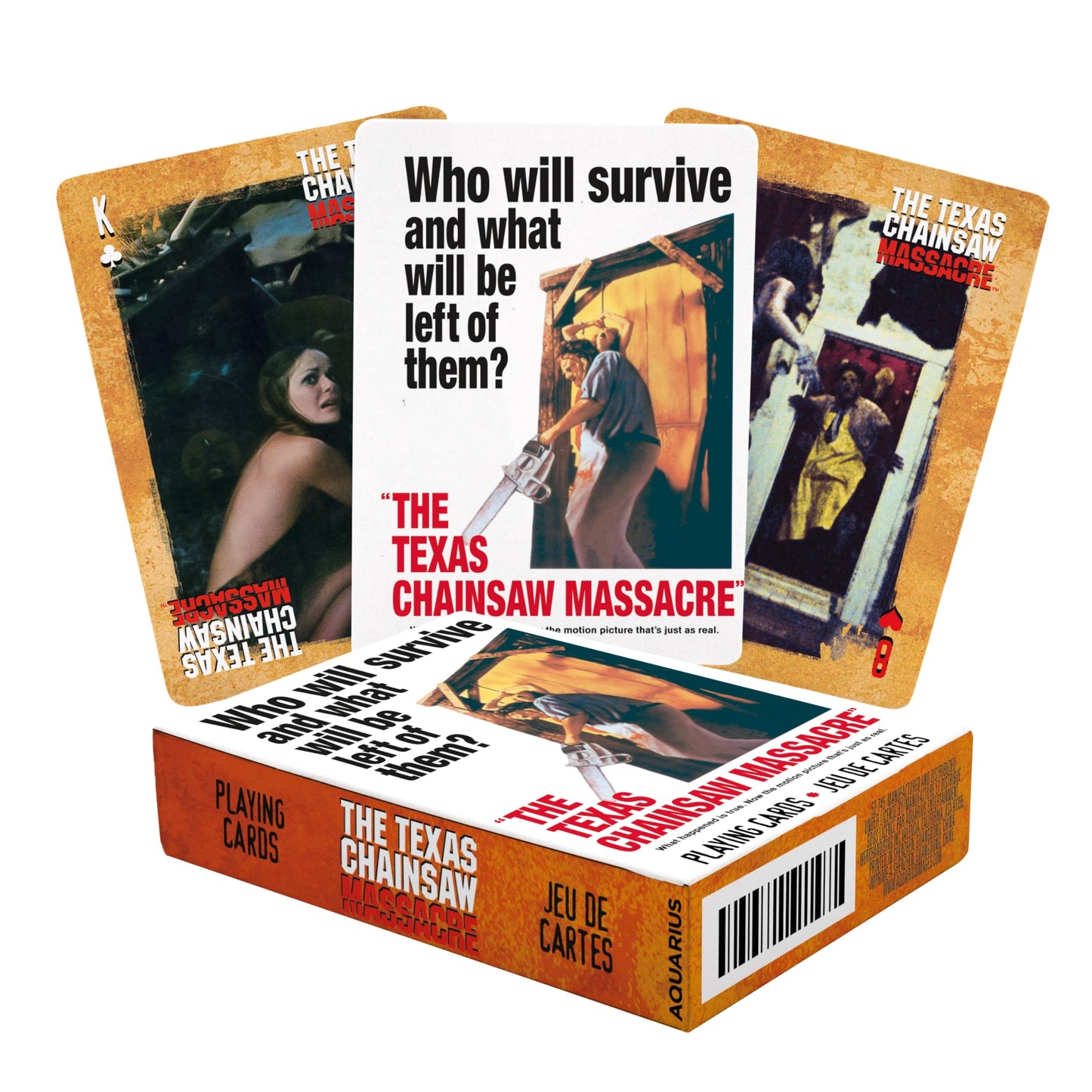 AQUARIUS Texas Chainsaw Massacre Playing Cards Deck - Officially Licensed Horror Card Set