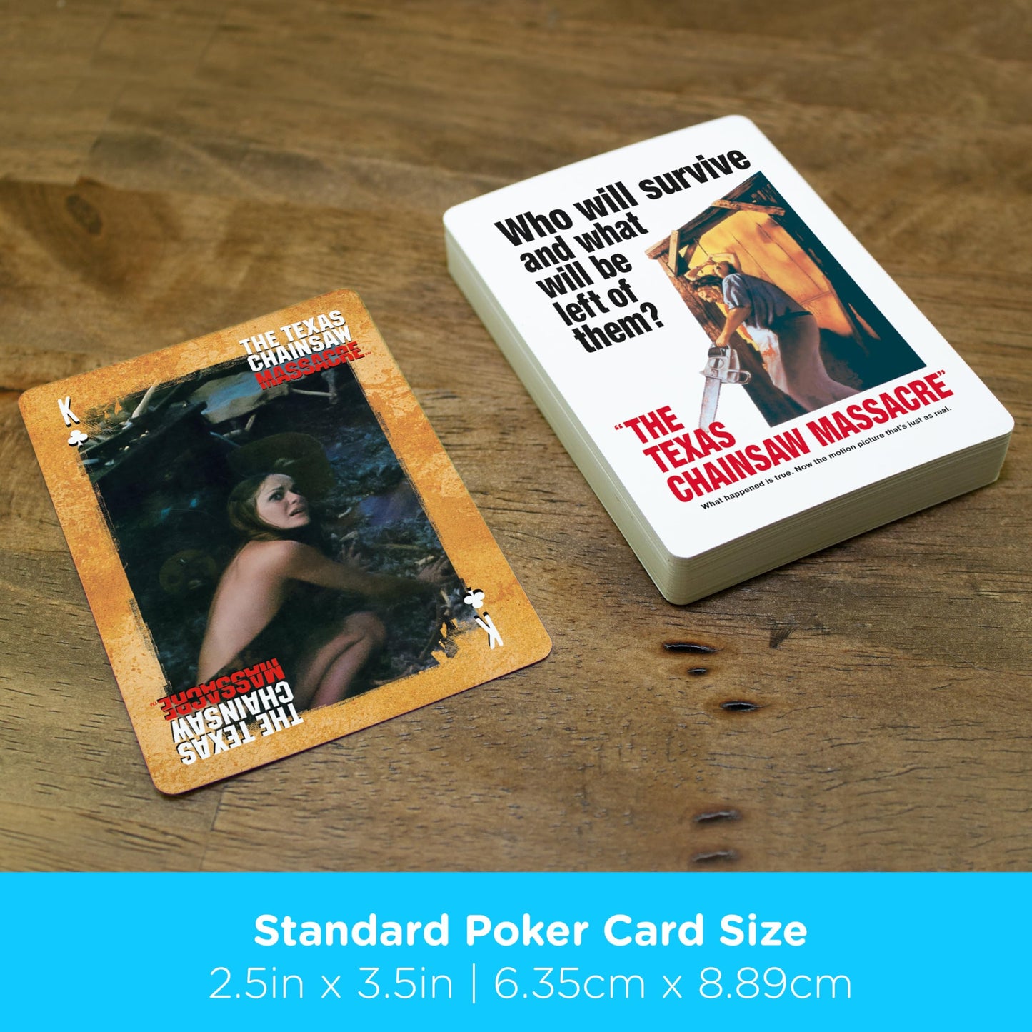 AQUARIUS Texas Chainsaw Massacre Playing Cards Deck - Officially Licensed Horror Card Set
