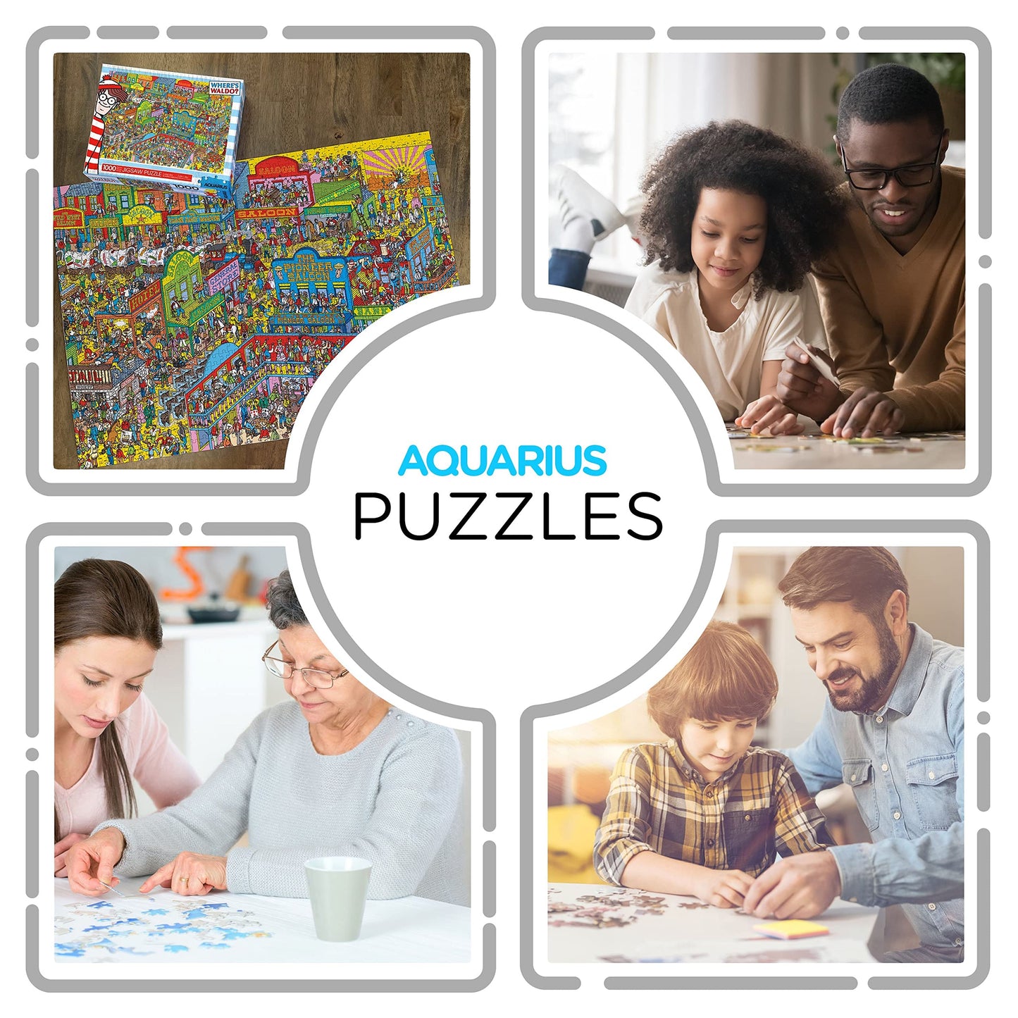 Aquarius Where's Waldo Wild Wild West Puzzle (1000 Pieces) – Glare-Free, Precision-Cut, Officially Licensed