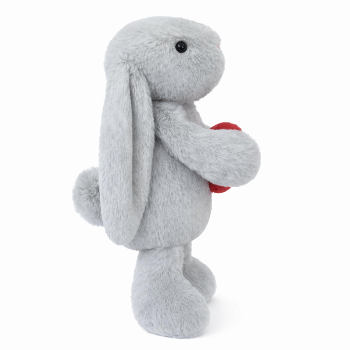 Aqushymallow Cow 8-inch Bunny Plush with Red Heart - Soft Stuffed Toy Gift