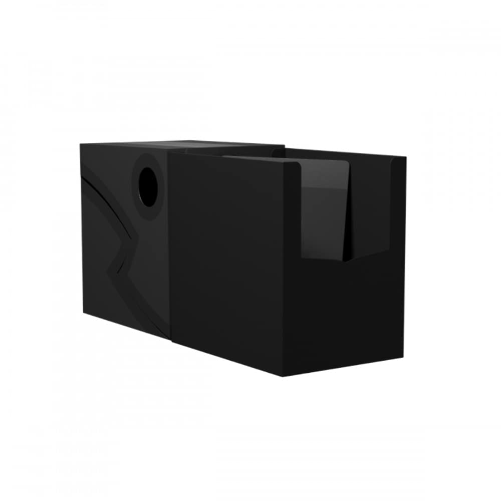 Arcane Tinmen Dragon Shield Double Shell Deck Box – Shadow Black/Black (AT-30624) | MTG Commander & Card Storage