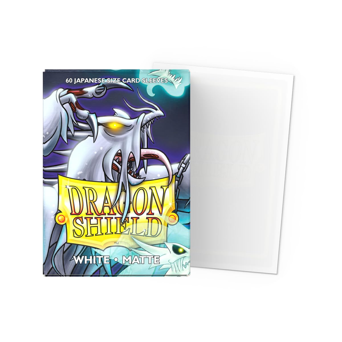 Dragon Shield Japanese Size Matte Card Sleeves – 60 CT | Arcane Tinmen | White