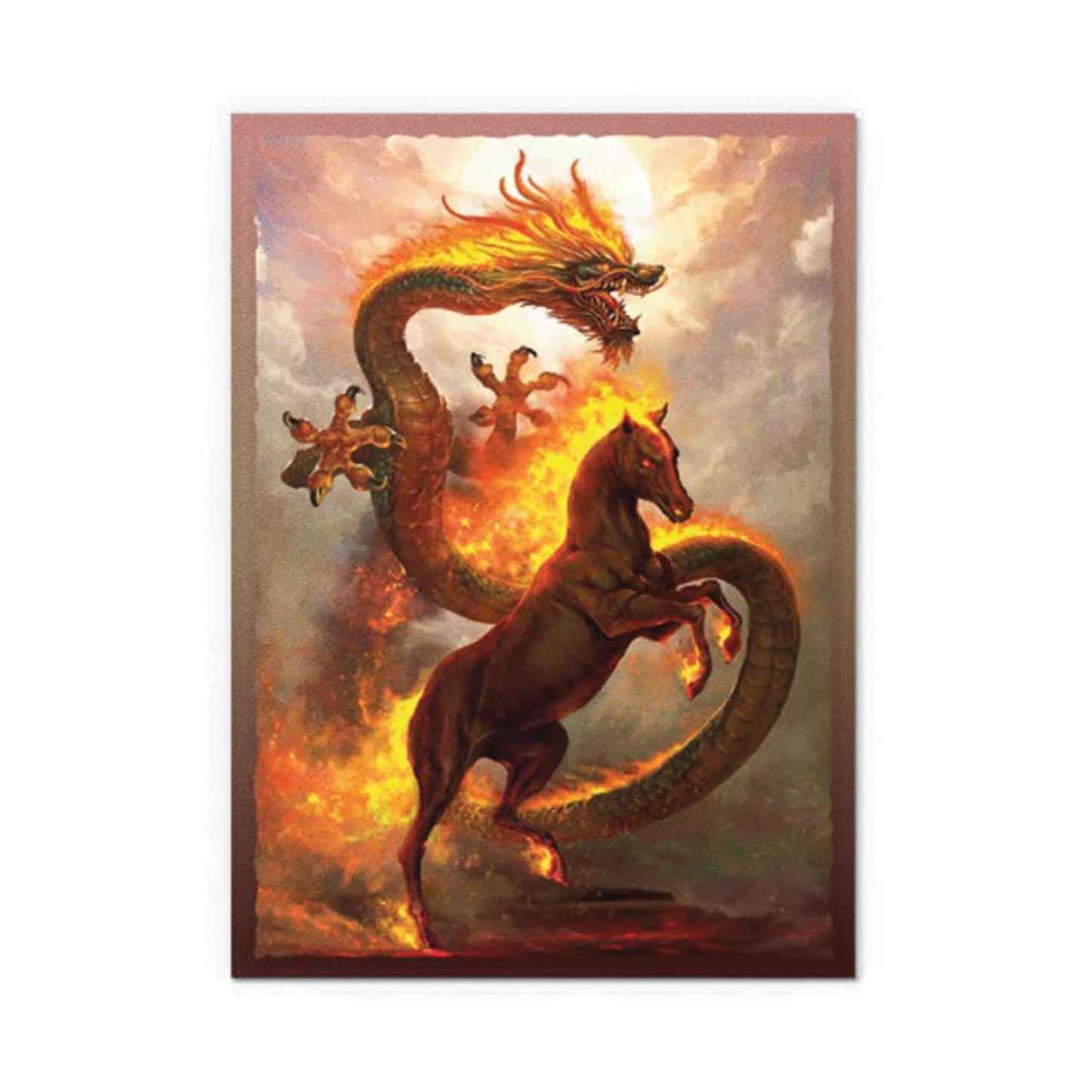 Dragon Shield Matte Dual Art Sleeves Fire Horse – 100 CT | Arcane Tinmen