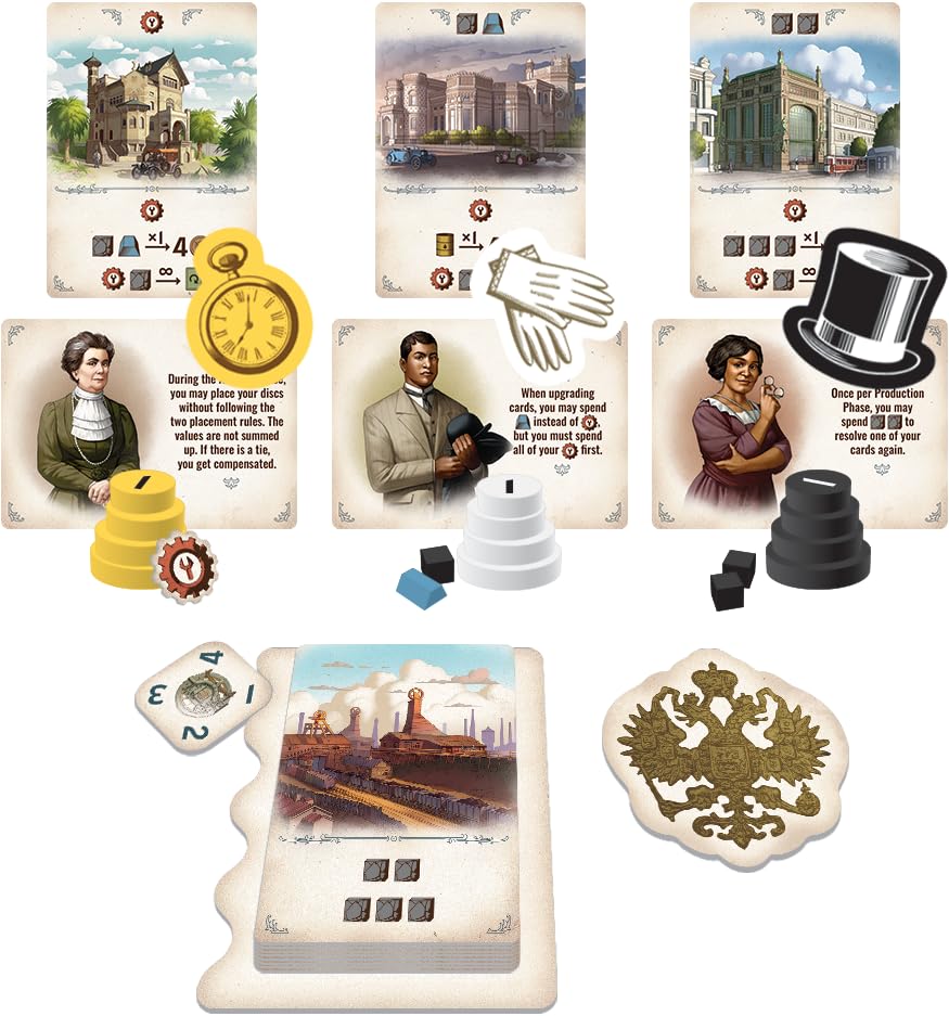 Arcane Wonders Furnace - Engine-Building Eurogame in 19th-Century Industry