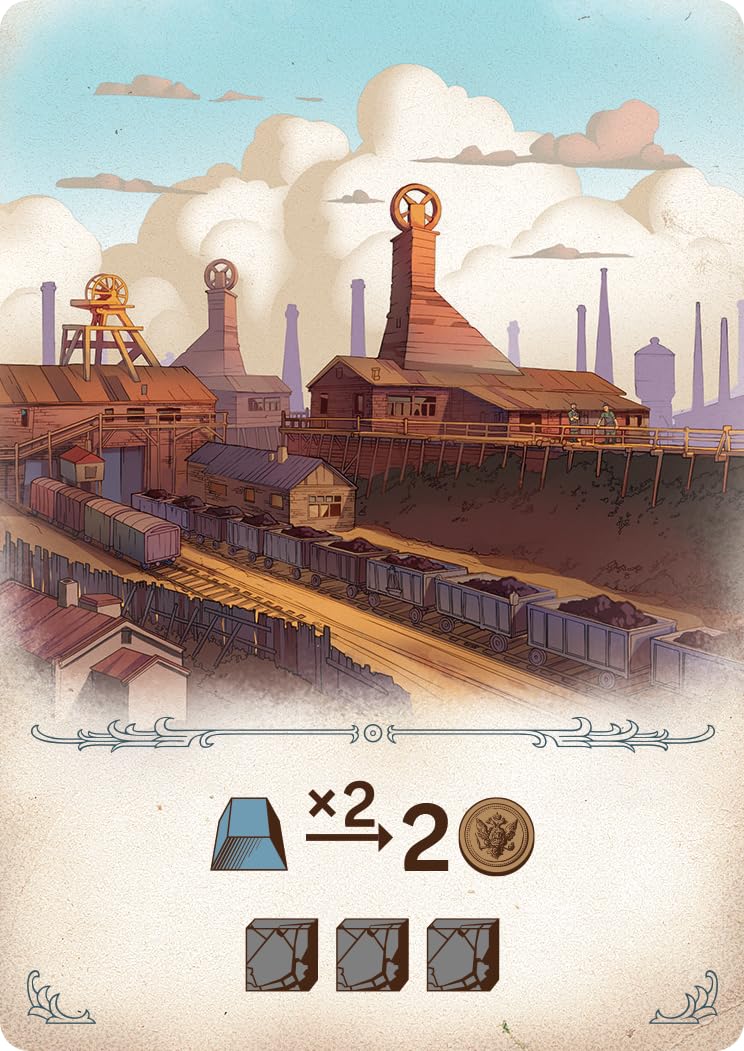 Arcane Wonders Furnace - Engine-Building Eurogame in 19th-Century Industry