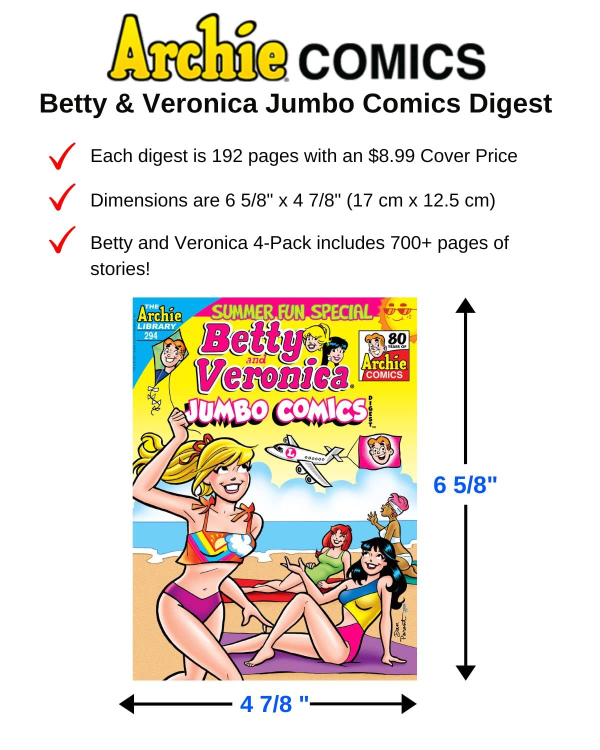 Archie Comics Digest Value Gift Packs – Betty & Veronica 4-Pack