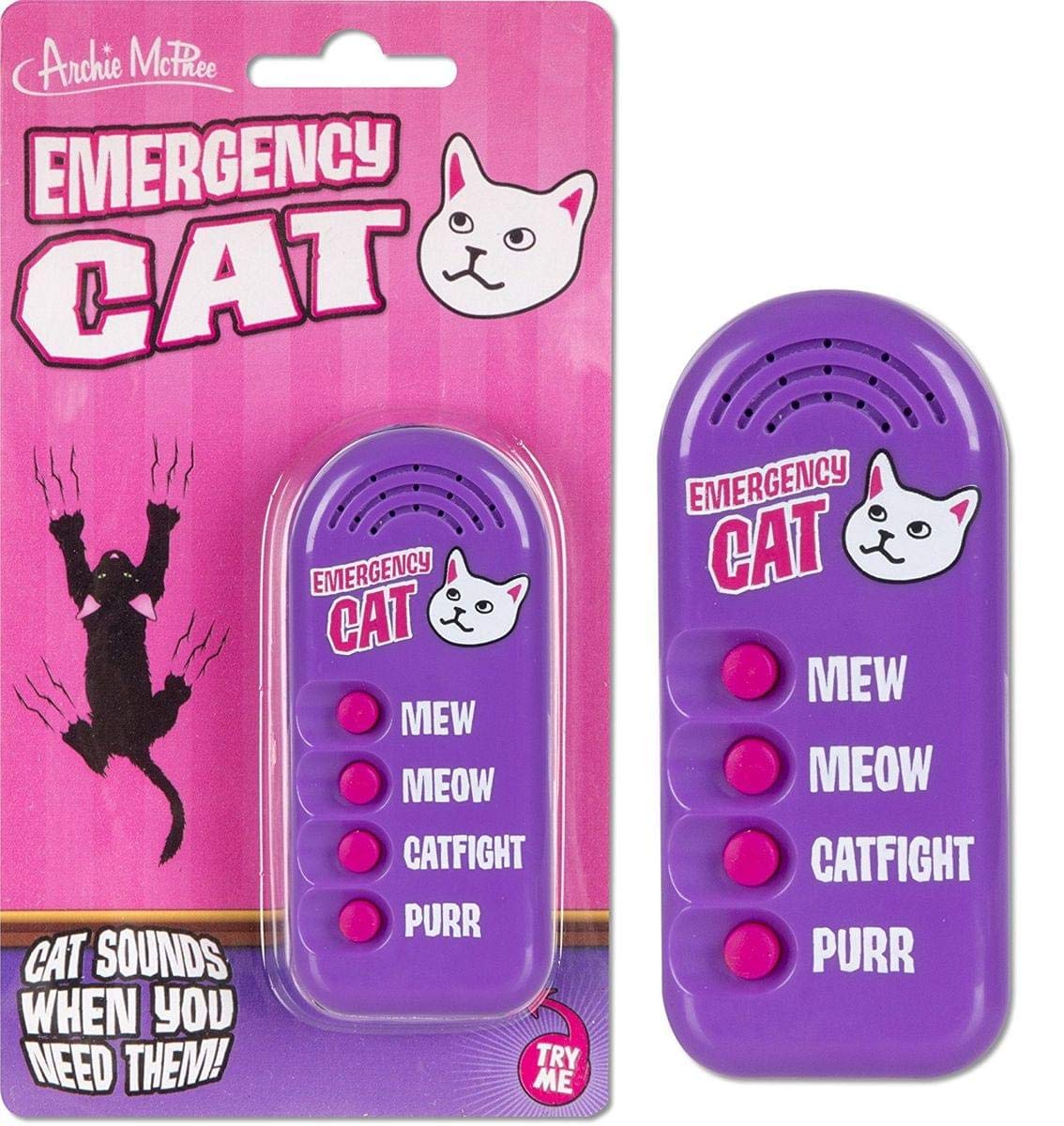Archie McPhee Emergency Cat Noisemaker – Four Cat Sounds for Fun