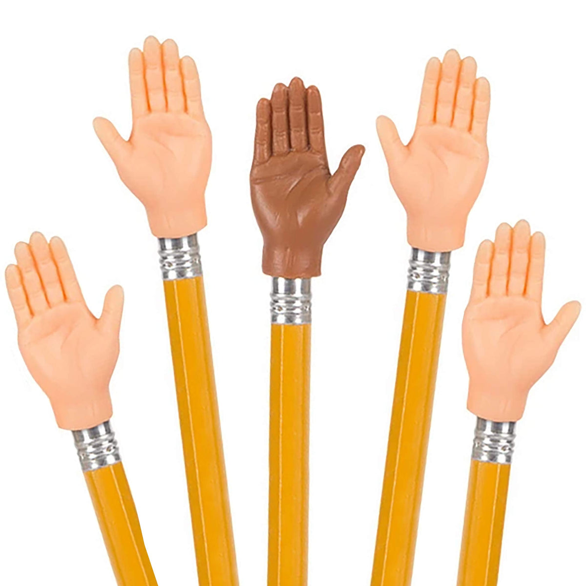 Archie McPhee Finger Hands – 5-Pack Assorted Colors Bulk