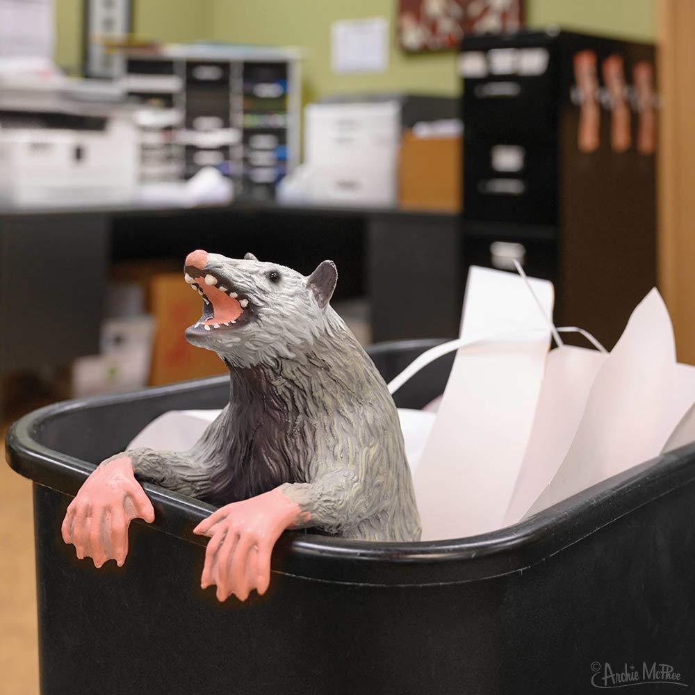 Archie McPhee Office Possum 15-inch Bendable Latex Office Companion