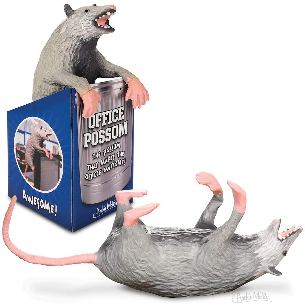 Archie McPhee Office Possum 15-inch Bendable Latex Office Companion