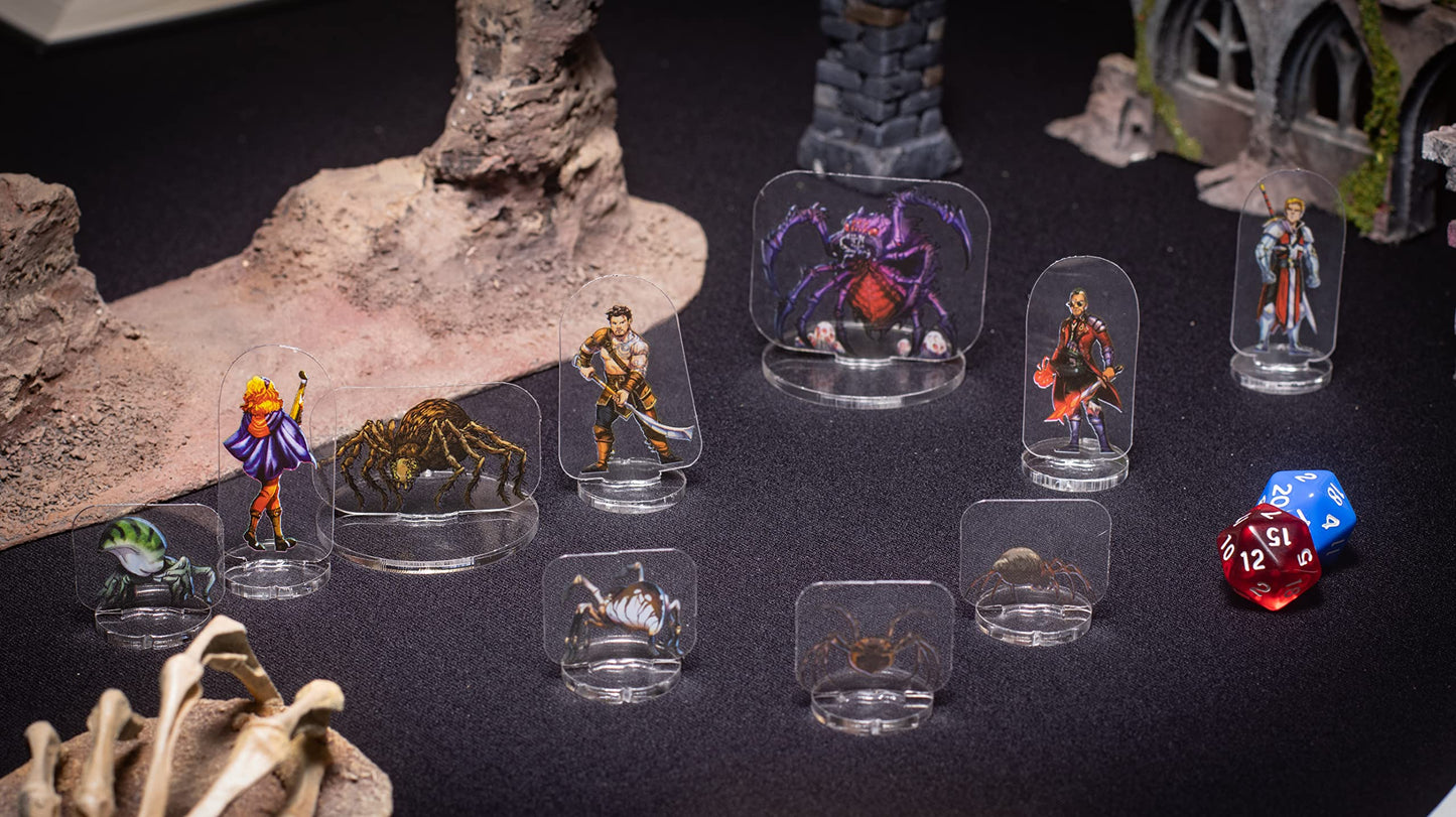 Arcknight Flat Plastic Pirates Miniatures – 62 High Seas D&D 5e & Pathfinder