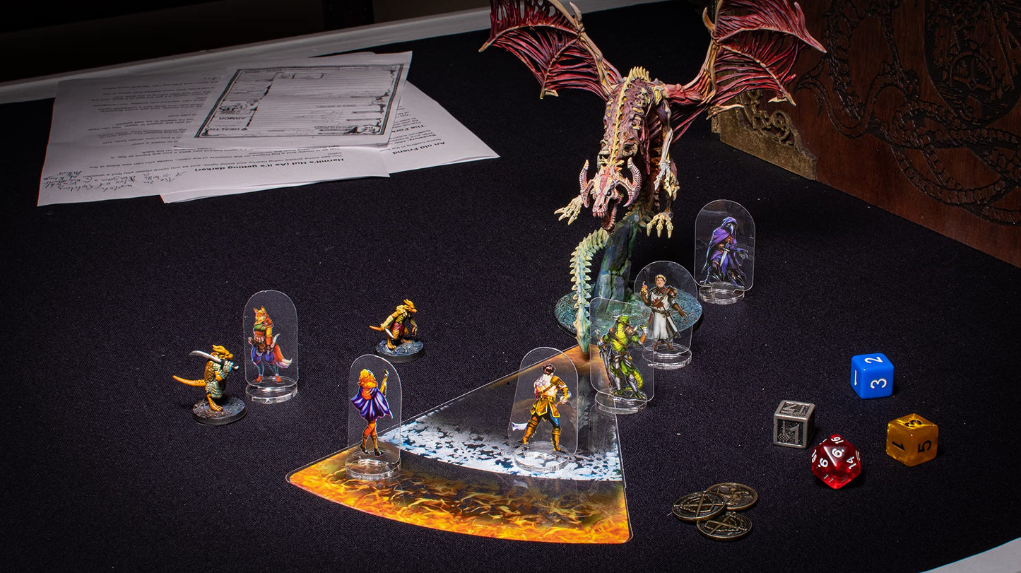 Arcknight D&D Spell Effects AOE Templates – 24pc Marker Set for 5E