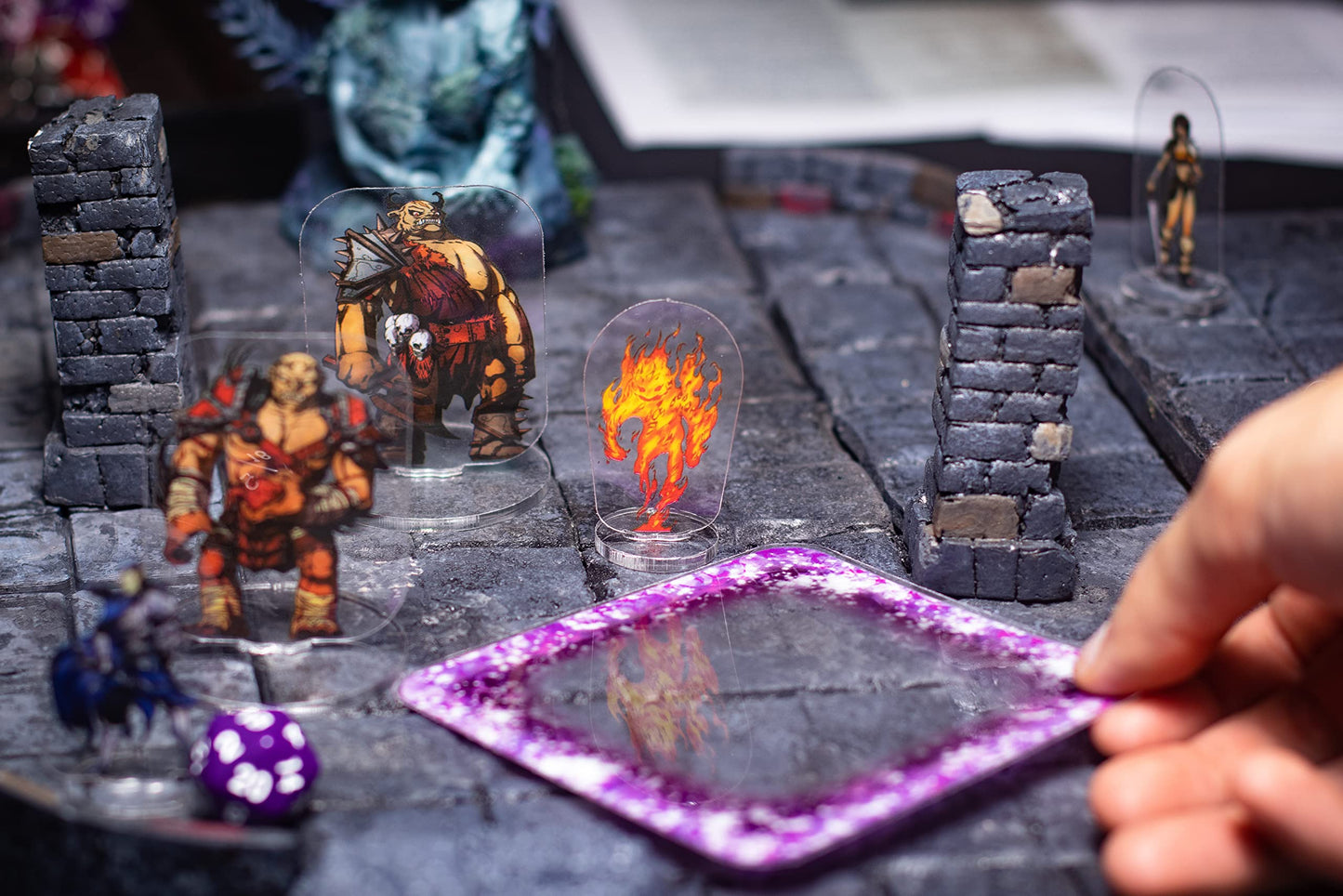 Arcknight D&D Spell Effects AOE Templates – 24pc Marker Set for 5E