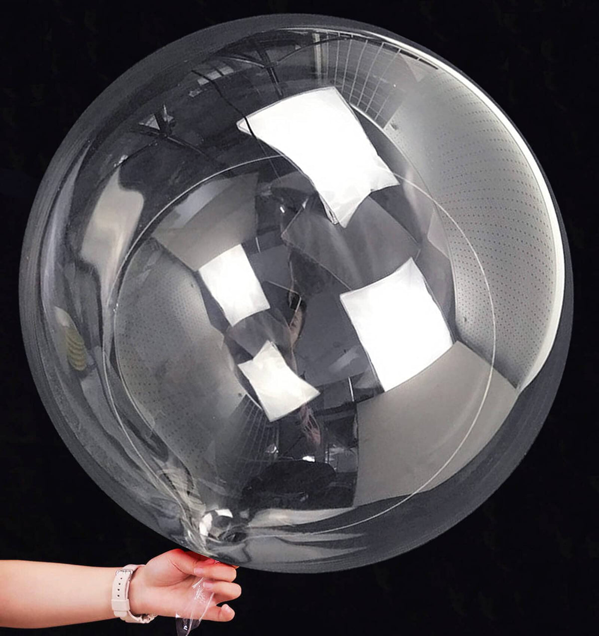 Aredpoook 36-Inch Bobo Balloons – 12-Pack Clear Bubble Balloons