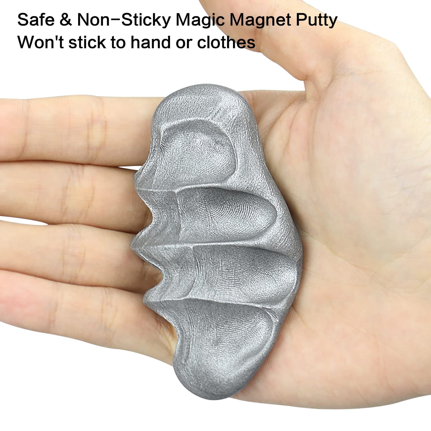 Arfun Magnetic Slime Putty – Upgraded Magnet Fidget Toy (Silver)