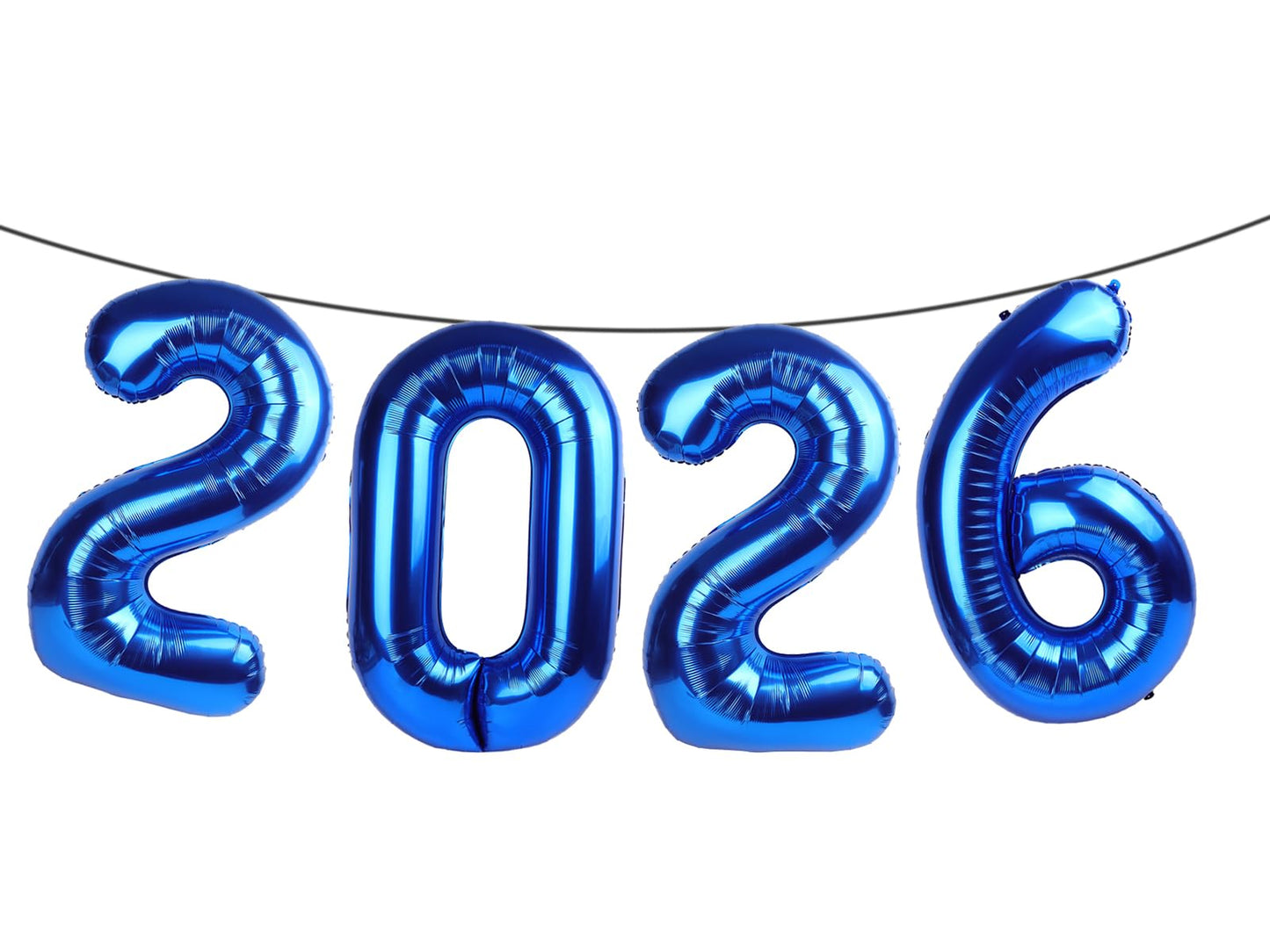 Argthjy Dark Blue 2026 Balloon Numbers – 40-Inch Foil Digits for Birthdays, Graduations, and Anniversaries