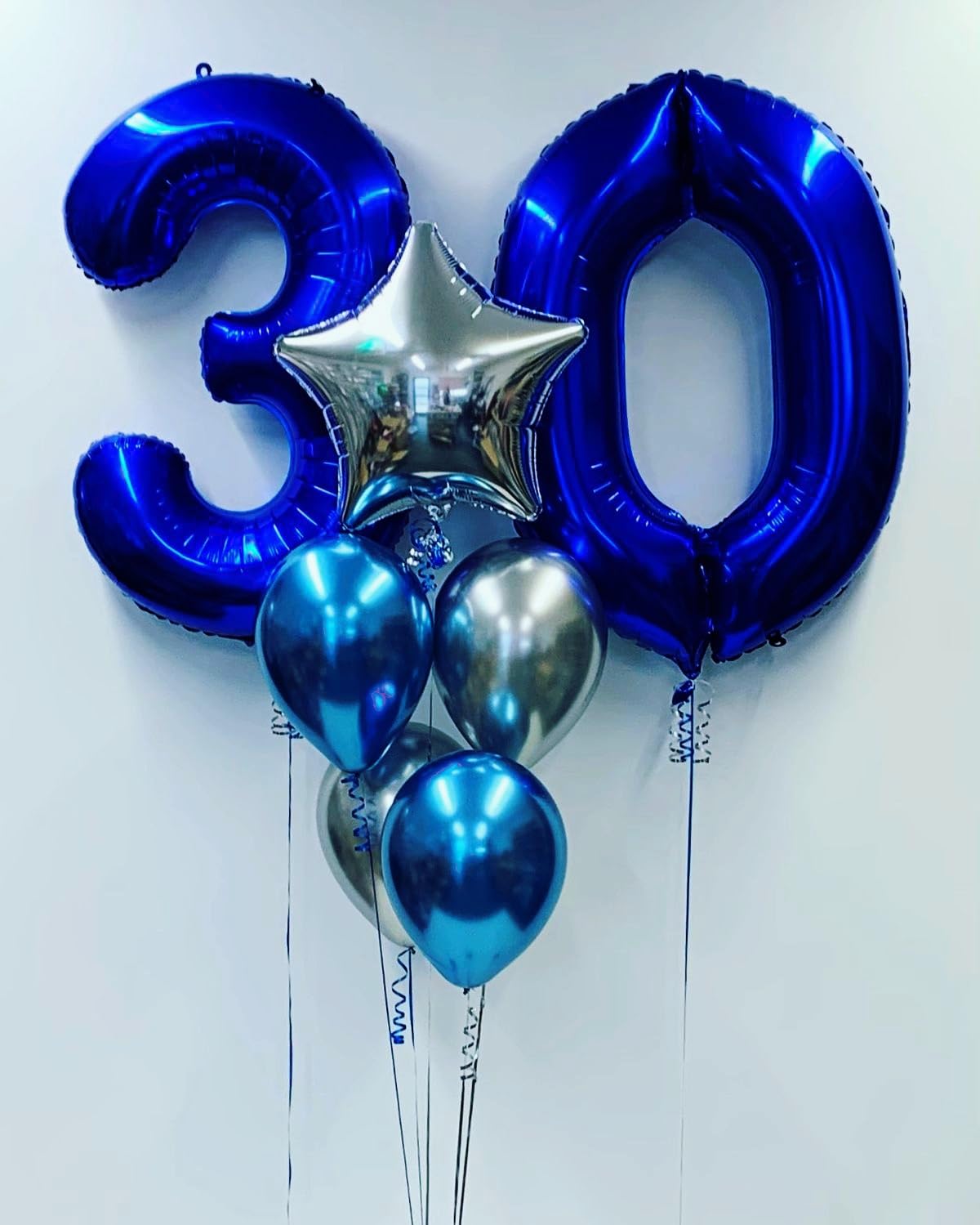 Argthjy 40-Inch Navy Blue Number 3 Balloon – Large Foil Birthday Decor