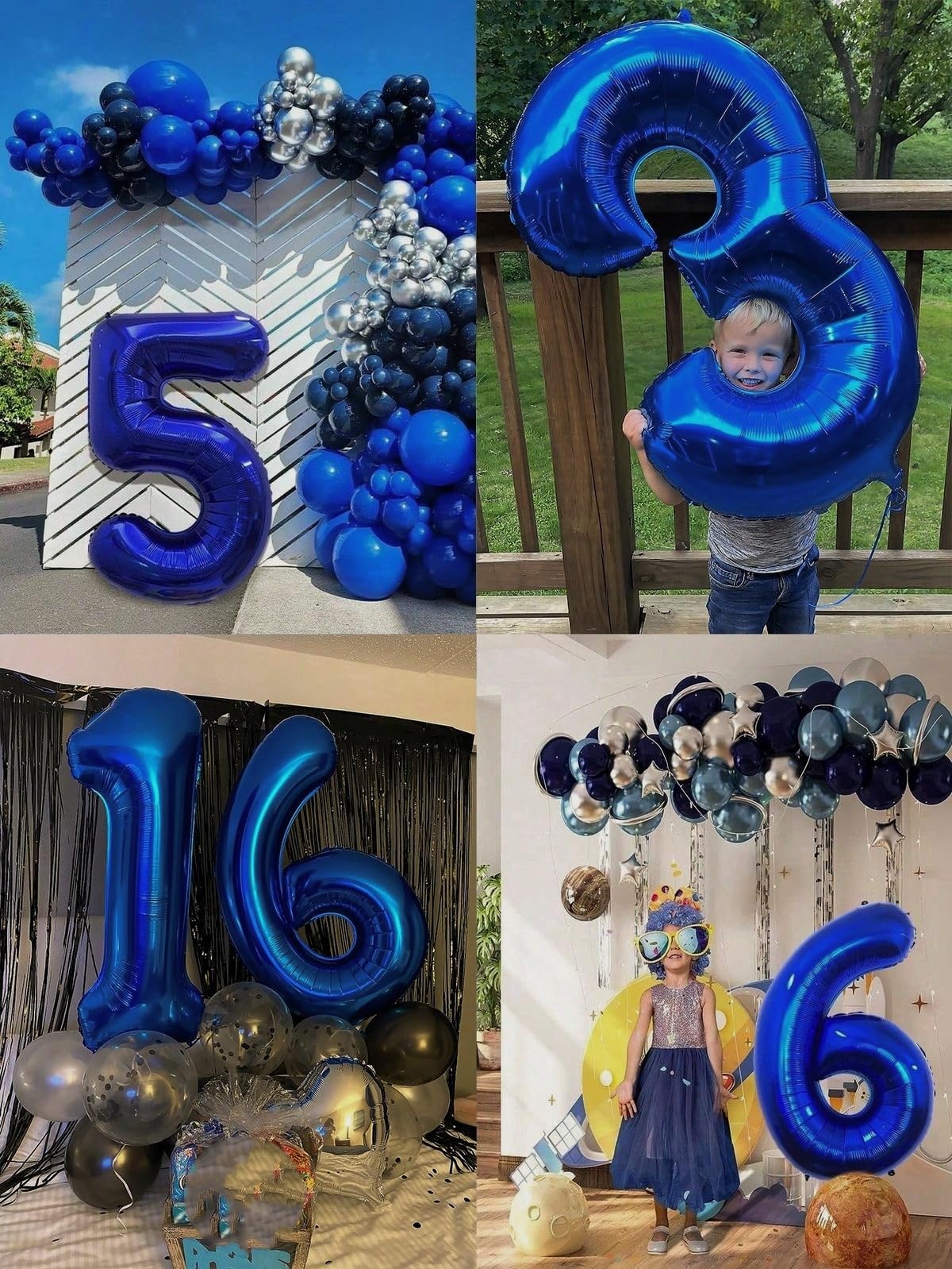 Argthjy 40-Inch Navy Blue Number 3 Balloon – Large Foil Birthday Decor
