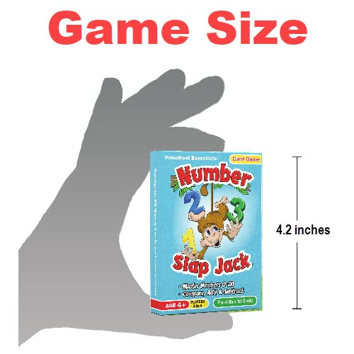 Number Slap Jack Math Card Game for Kids 4+ | Learn Numbers 0–20 in 4 Ways | Arizona GameCo