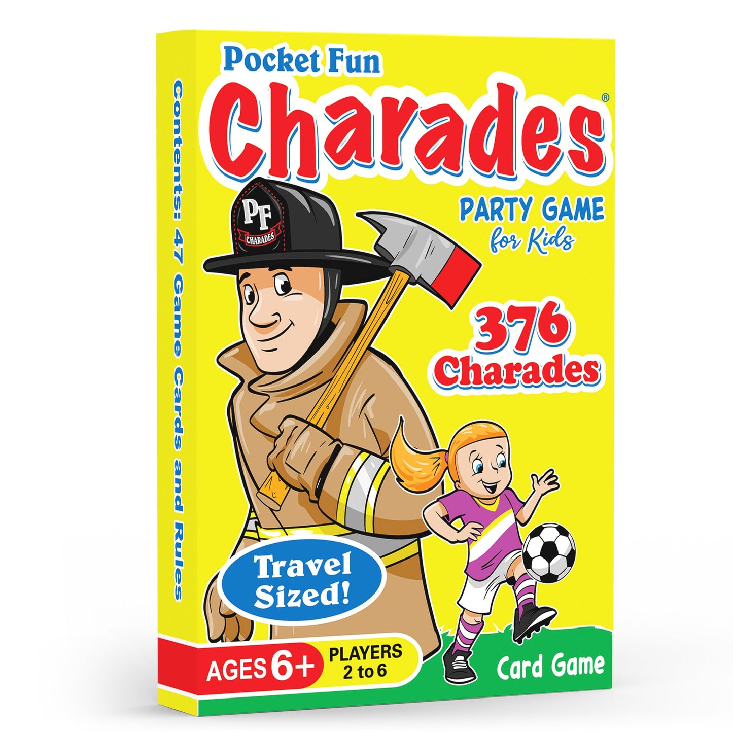 Pocket Fun Charades for Kids 6+ | 376 Prompts, No Reading Required | Arizona GameCo