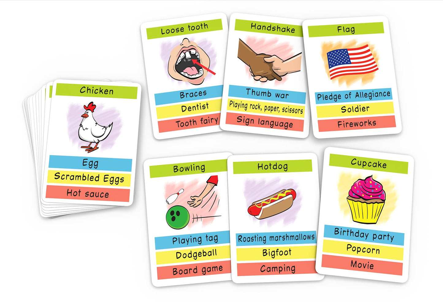 Pocket Fun Charades for Kids 6+ | 376 Prompts, No Reading Required | Arizona GameCo