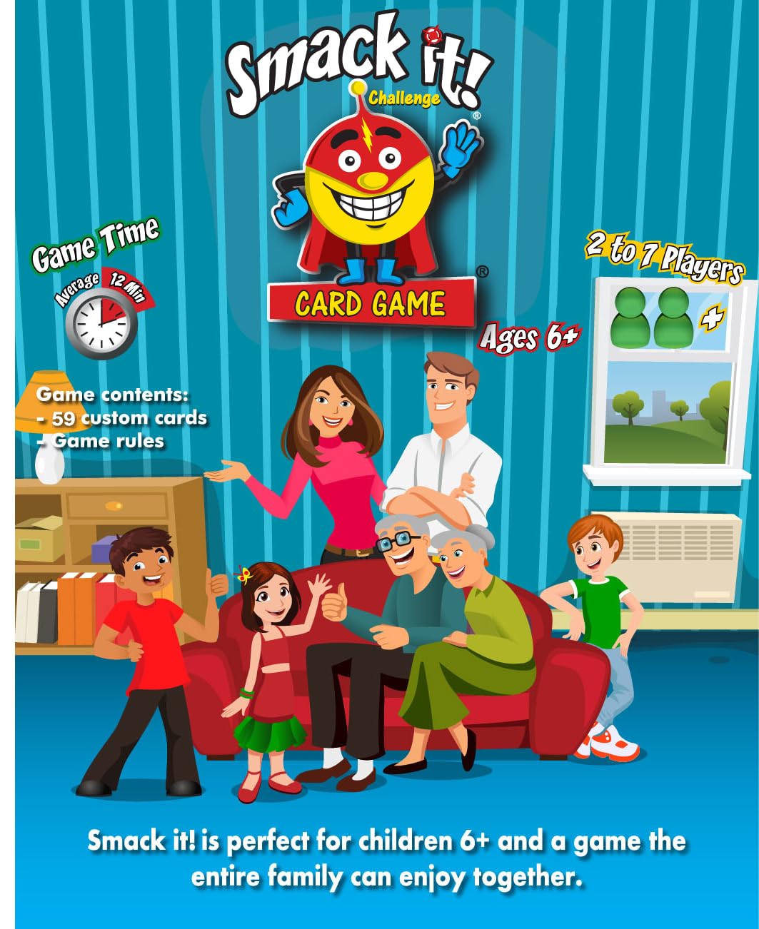 Arizona GameCo Smack It! – Fun Family Card Game for Kids 6–12 | Easy to Learn