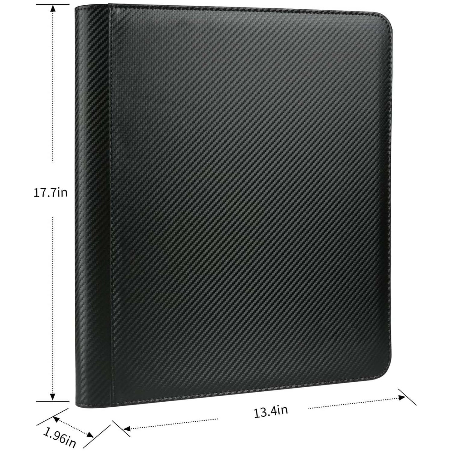 Arkeiliy Premium Ringless Trading Card Binder — 1024 Capacity, 16 Pockets/Page, Archival Protection (Black II)