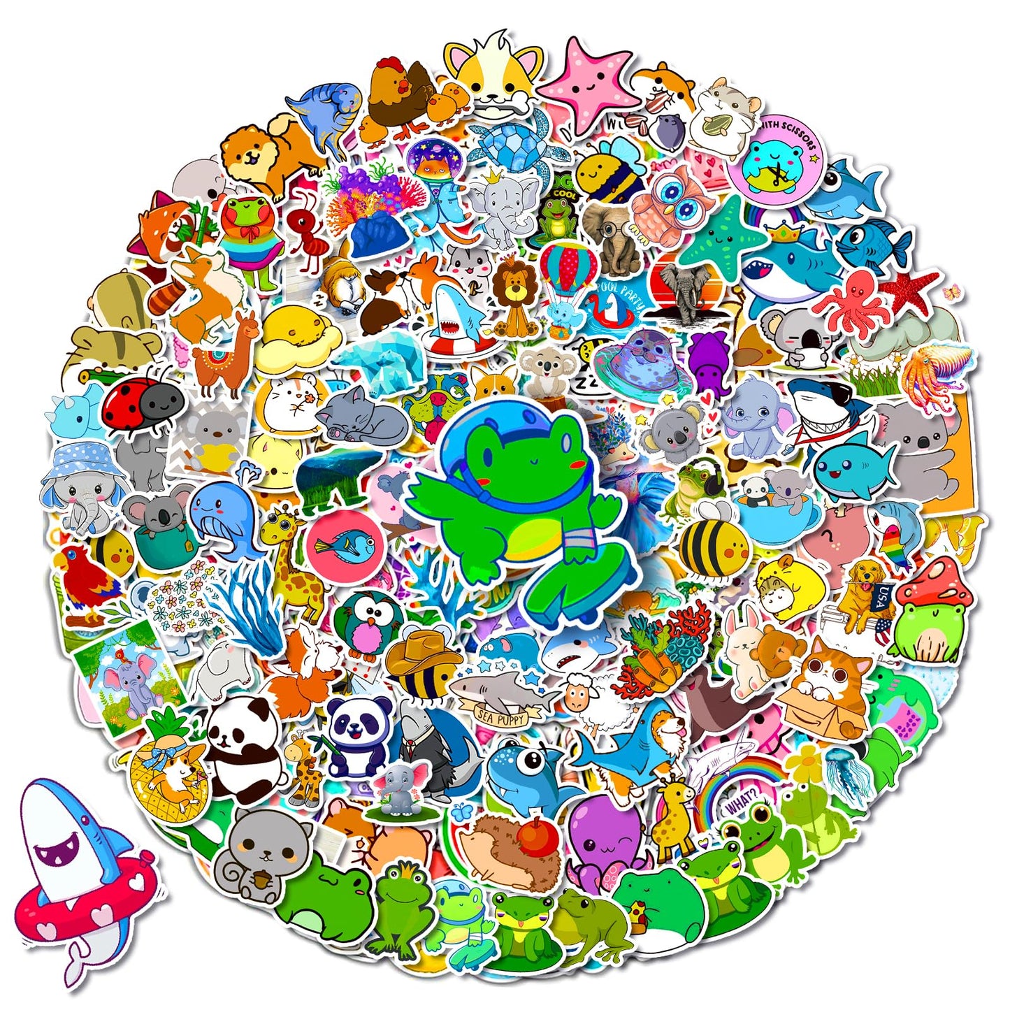 Arme 400Pcs Animal Stickers Pack – Waterproof Vinyl for Kids