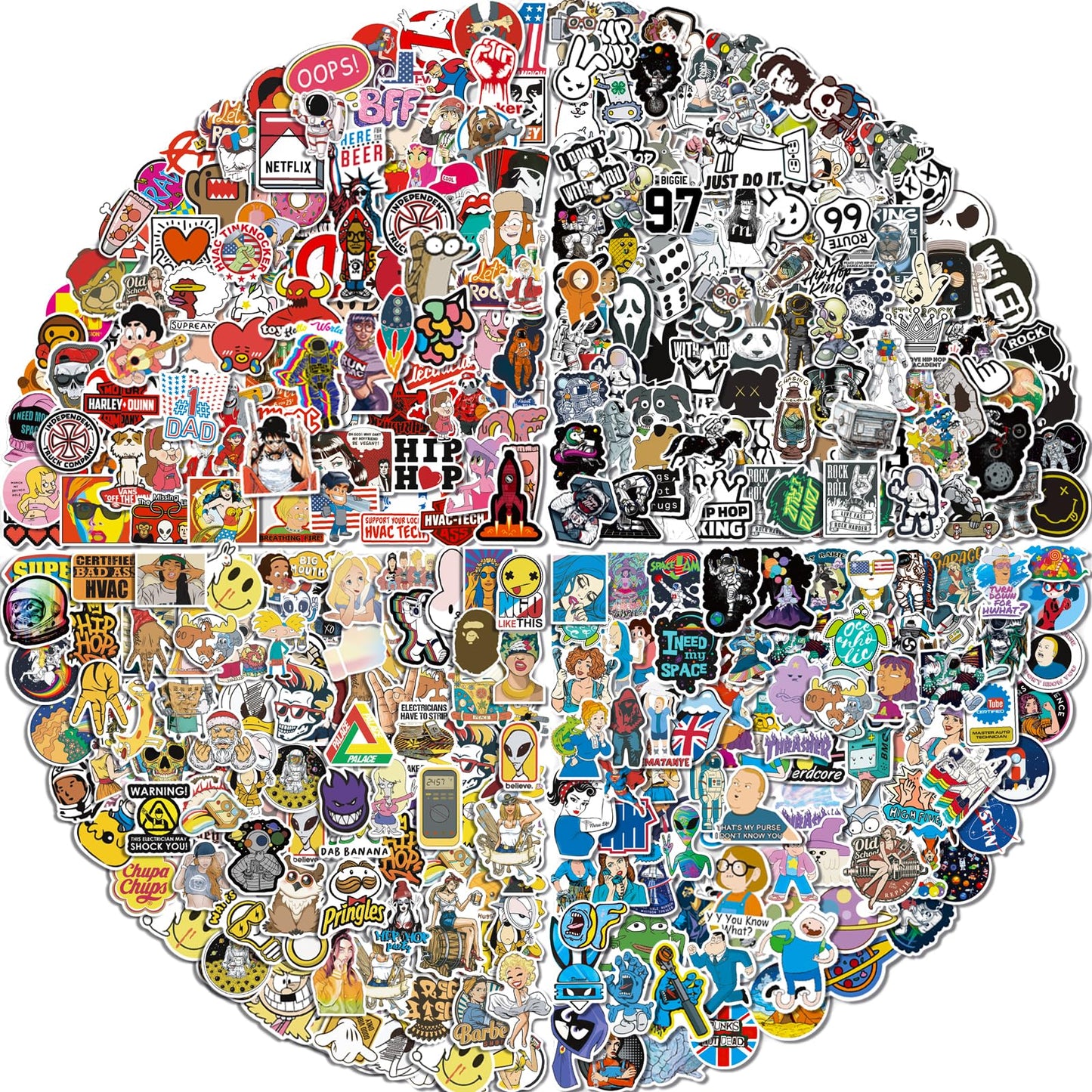 Arme Stickers Pack 400 PCS – Cool Vinyl Stickers for Laptops, Water Bottles, and More